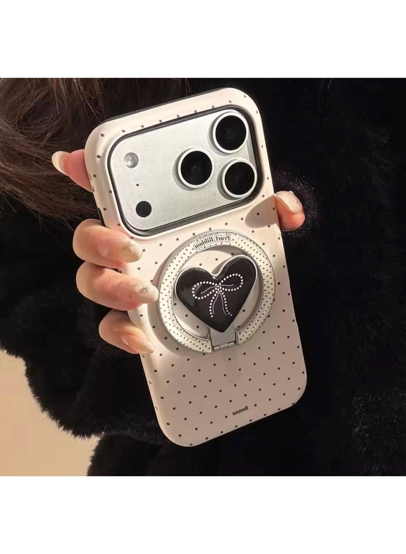 Multi Impex iPhone 17 Pro Max Cute Fashion Love Magnetic Stand Holder Case - Image 1